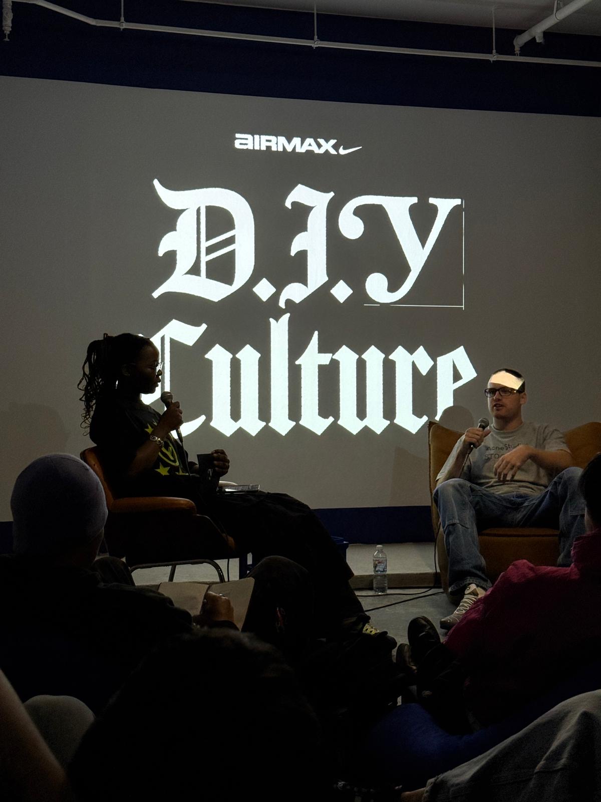 Jet Williams speaking with Gigi's Theory at Nike x yuth Club